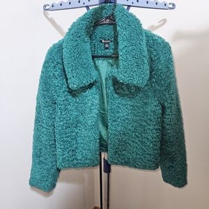 Versona Turquoise/green Textured Jacket